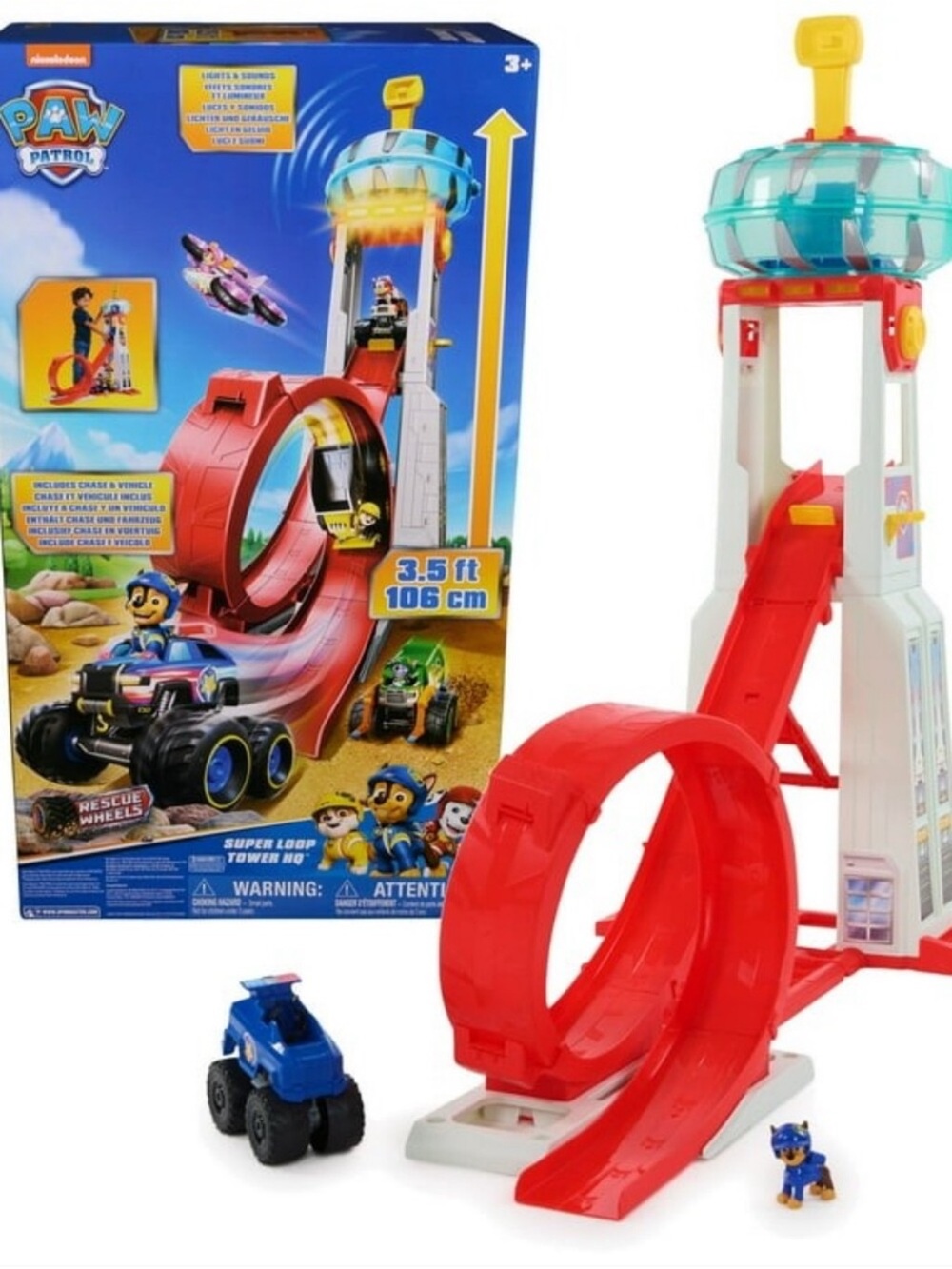 PAW Patrol Rescue Wheels tower and characters